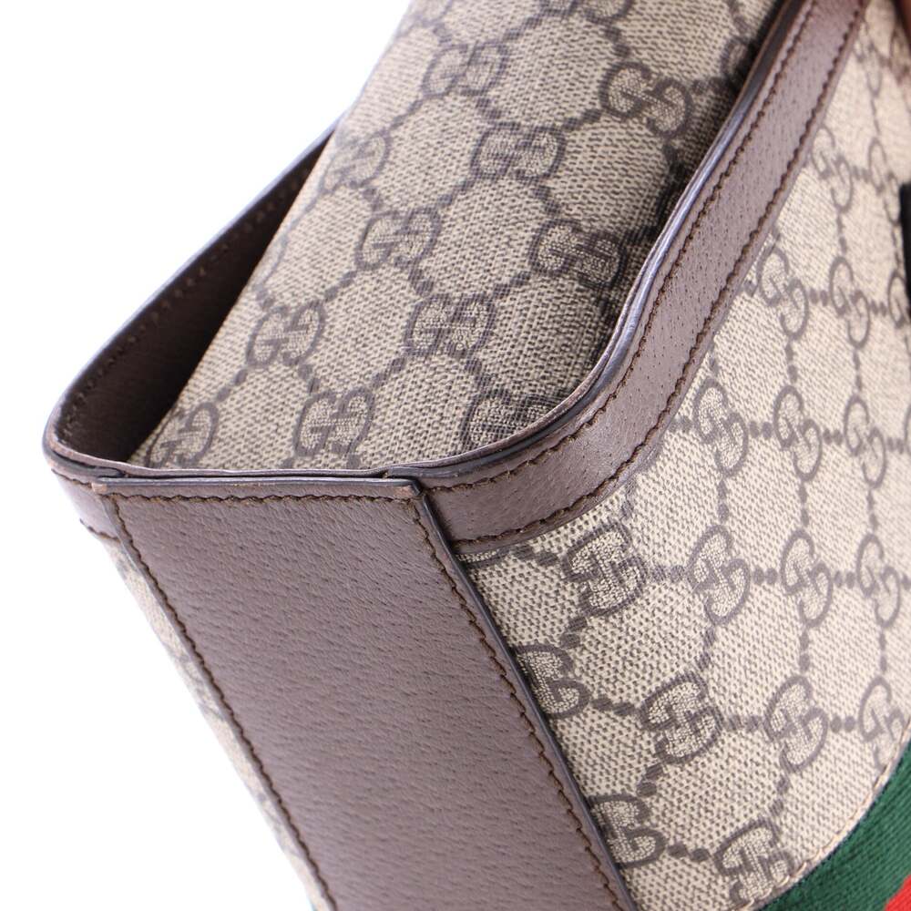 Gucci Ophidia Top Handle Tote Gg Coated #255224G14B - Picture 6 of 7